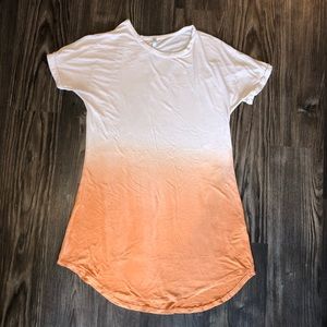 Stretch Knit Ombré Dress w/Cuffed Sleeves M